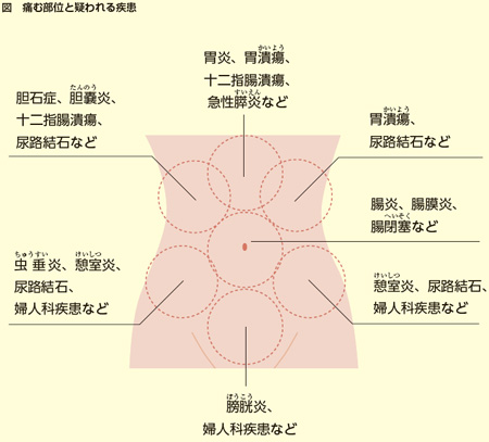 仰向けになるとお腹が鳴る