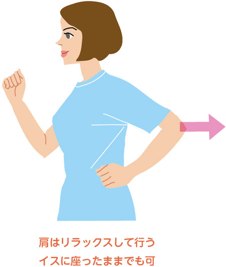 レッツ体操 腕のストレッチと筋トレ ウオーキングの腕ふり 全日本民医連