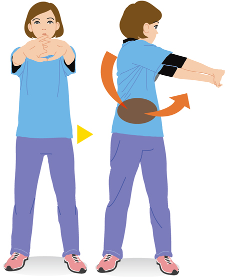 レッツ体操 腰痛予防 姿勢維持のための腹筋の体操 全日本民医連