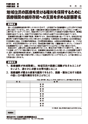 署名（各県連）